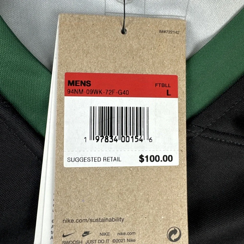 New! Sauce Gardner New York Jets Mens L Black NFL Jersey football tailgate